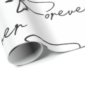 Weddenschap voor altijd modern script ompakken pap cadeaupapier (Rol Hoek)