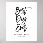 Weddenschap voor beste dag ooit poster (Voorkant)