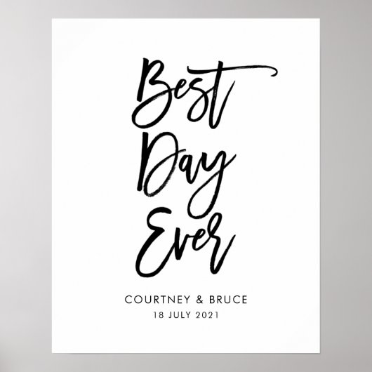 Weddenschap voor beste dag ooit poster (Voorkant)