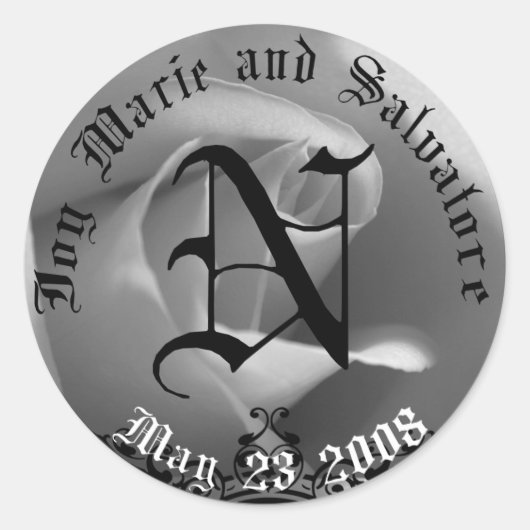 Weddenschap voor cadeaubonnen ronde sticker (Voorkant)