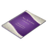 Weddenschap voor Dazzling Sparkles Paars Notitieboek (Linkerzijde)