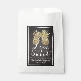 Weddenschap voor de Bags Golden Pineapple Couple D Bedankzakje