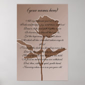 Weddenschap voor de Bride en de Groom Poster (Voorkant)