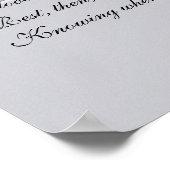 Weddenschap voor de Bride en de Groom Poster (Hoek)