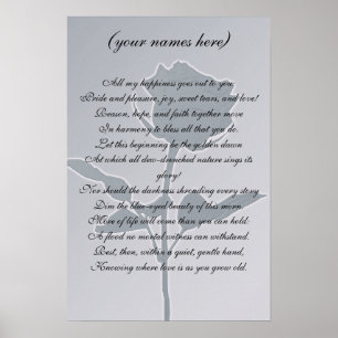 Weddenschap voor de Bride en de Groom Poster