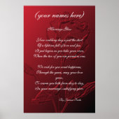 Weddenschap voor de Bride en de Groom Poster (Voorkant)