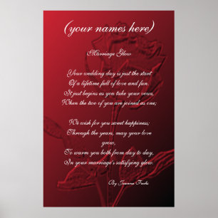 Weddenschap voor de Bride en de Groom Poster