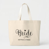 Weddenschap voor de Canvas tas van het Bride Large (Voorkant)