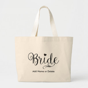Weddenschap voor de Canvas tas van het Bride Large