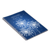 Weddenschap voor de zomer Sparkle Sapphire Blue Notitieboek (Rechterzijde)
