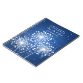 Weddenschap voor de zomer Sparkle Sapphire Blue Notitieboek (Linkerzijde)