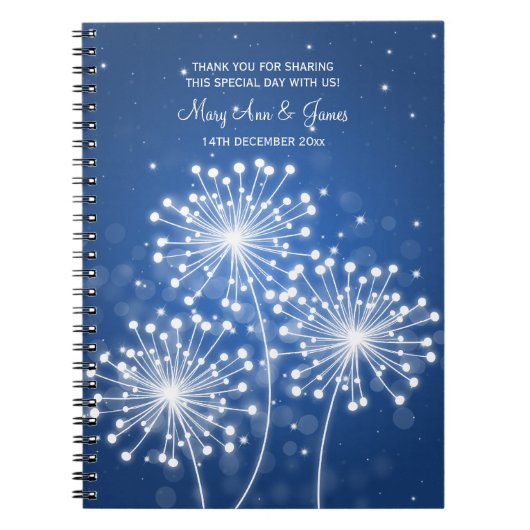 Weddenschap voor de zomer Sparkle Sapphire Blue Notitieboek (Voorkant)