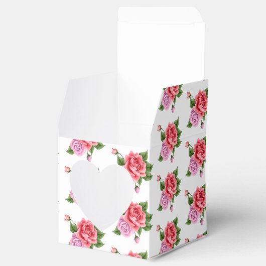 Weddenschap voor doos met het hart bedankdoosjes (Geopend)