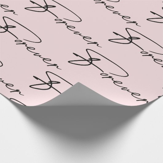 Weddenschap voor een modern script cadeaupapier (Hoek)
