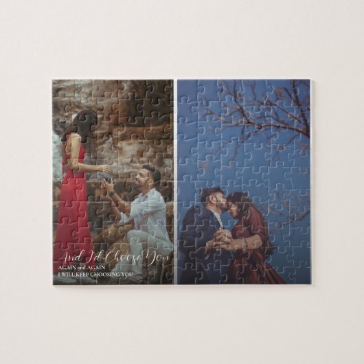 Weddenschap voor een paar legpuzzel (Horizontaal)