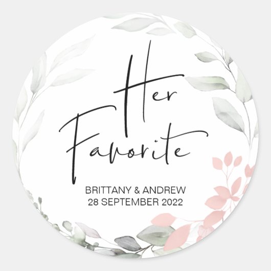 Weddenschap voor haar favoriete taboekstut ronde sticker (Voorkant)