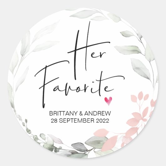 Weddenschap voor haar favoriete taboekstut ronde sticker (Voorkant)