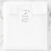 Weddenschap voor haar favoriete taboekstut ronde sticker (Tas)