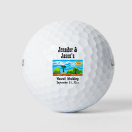 Weddenschap voor Hawaii Beach Tropische Bestemming Golfballen