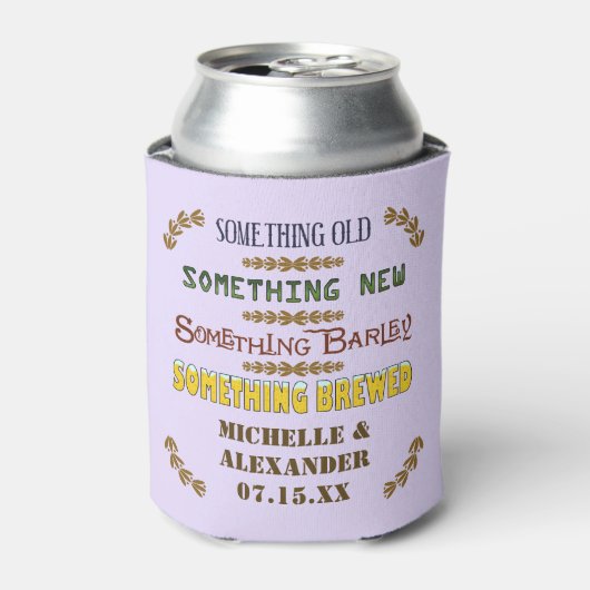 Weddenschap voor iets Brewed Personalized Beer 6 Blikjeskoeler (Blikje Voorkant)