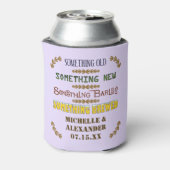 Weddenschap voor iets Brewed Personalized Beer 6 Blikjeskoeler (Blikje Achterkant)