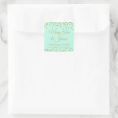 Weddenschap voor Label Gold Glitter Confetti Mint  (Tas)