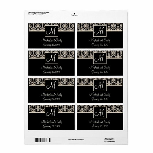 Weddenschap voor labels (Full Sheet)