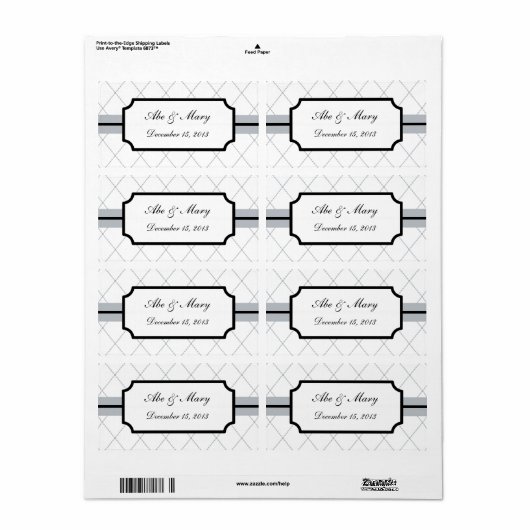 Weddenschap voor labels (Full Sheet)