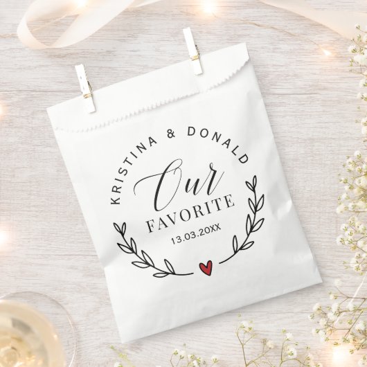 Weddenschap voor onze favoriete pleistertas bedankzakje (Geknipt)