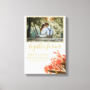 Weddenschap voor ooit gouden Manuscript Oleander F Canvas Afdruk