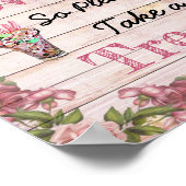 Weddenschap voor Snoep Buffet, koraalSnoepjes Poster (Hoek)