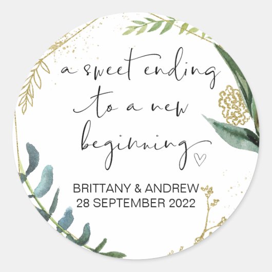 Weddenschap voor Treat Bag Jam Sweet Beginnen Ronde Sticker (Voorkant)