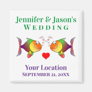 Weddenschap voor vissen met tropische stranden magneet