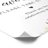 Weddenschap voor voetgangers Neem een witte roos Poster (Hoek)