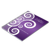 Weddenschap voor witte zwepen Paars Notitieboek (Linkerzijde)