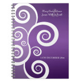 Weddenschap voor witte zwepen Paars Notitieboek (Voorkant)