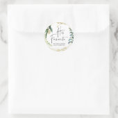 Weddenschap voor zijn favoriete voetballetvat ronde sticker (Tas)