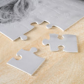 Weddenschap Voornamen Datum Foto zwart en wit Legpuzzel (Zijkant)