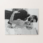 Weddenschap Voornamen Datum Foto zwart en wit Legpuzzel (Horizontaal)