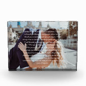 Weddenschap Vows Faux Wrapped Canvas Print Fotoblokken (Voorkant)