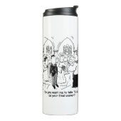 Weddenschap Vows - Ik doe het als laatste antwoord Thermosbeker (Gedraaid links)