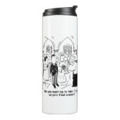 Weddenschap Vows - Ik doe het als laatste antwoord Thermosbeker (Gedraaid links)