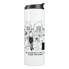 Weddenschap Vows - Ik doe het als laatste antwoord Thermosbeker