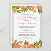 Weddenschap Vrijgezellenfeest Chic Garden Blooming Kaart (Voorkant / Achterkant)