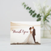 Weddenschap Vrijgezellenfeest Dank je opmerkingen Bedankkaart (Staand voorkant)