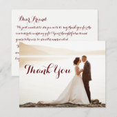 Weddenschap Vrijgezellenfeest Dank je opmerkingen Bedankkaart (Voorkant / Achterkant)