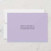 Weddenschap Vrijgezellenfeest vanmiddag Tea Lila b Kaart (Achterkant)