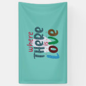 Weddenschap waar liefde heerst spandoek (Verticaal)