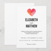 Weddenschap | waterverf hart kaart (Voorkant / Achterkant)