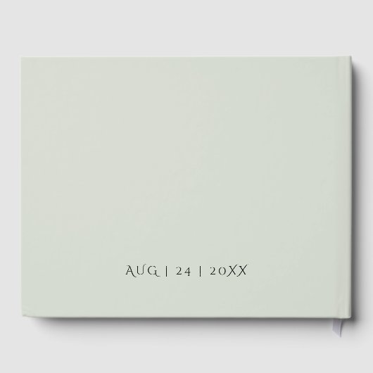 Weddenschap | Waterverf Olijfolie Gastenboek (Achterkant)